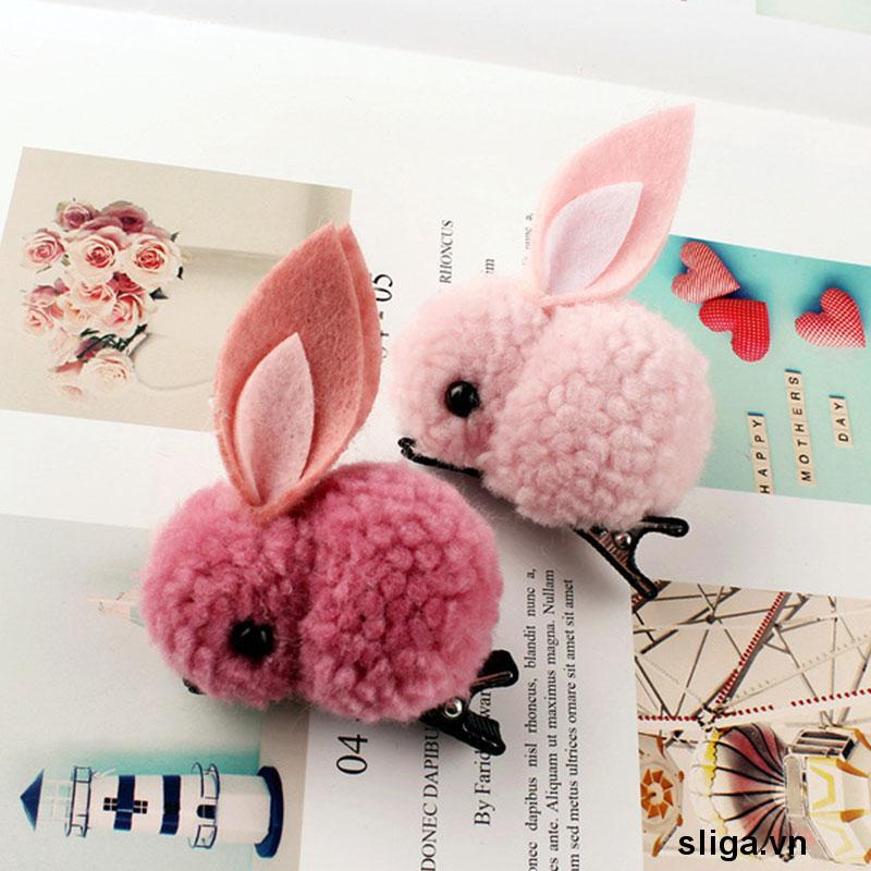 💌Kẹp tóc họa tiết chú thỏ hoạt hình phong cách Hàn Quốc dễ thương cho nữ