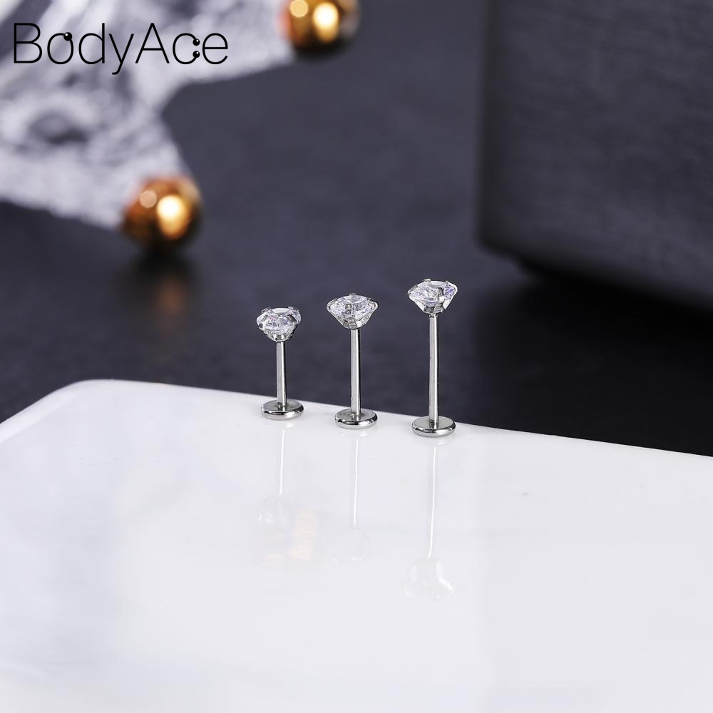Set 5 Khuyên Môi 2 / 3 / 4 / 5 / 6mm Bằng Thép Không Gỉ Cá Tính