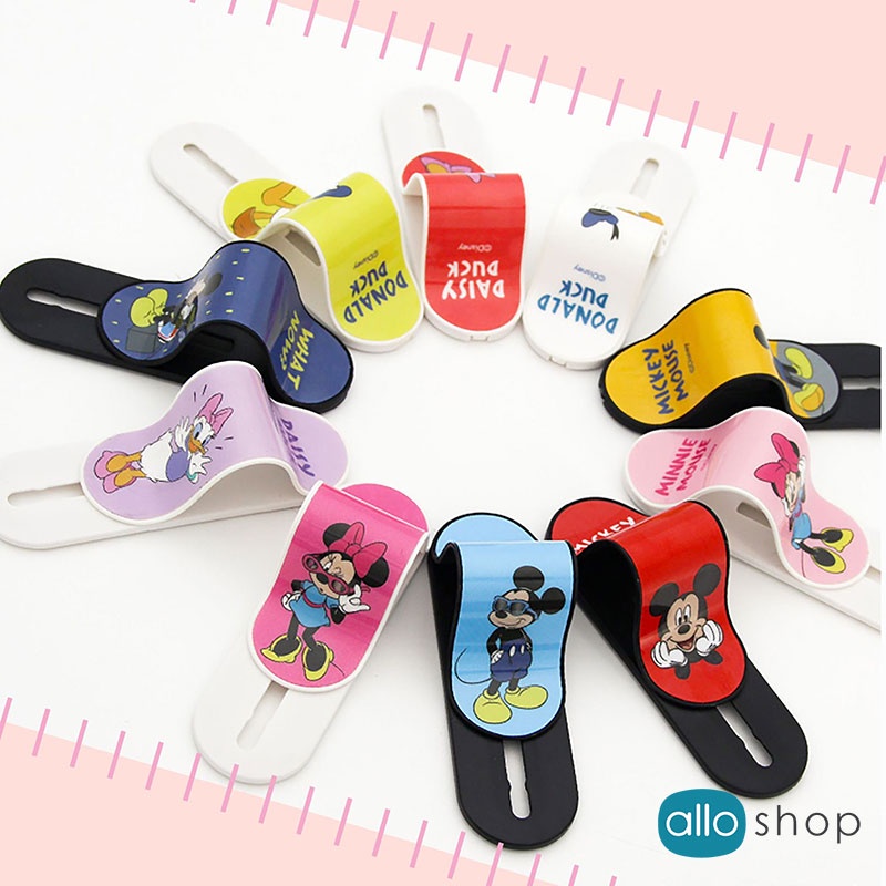 Giá Đỡ Điện Thoại Nhẫn Phone Ring Holder Mickey & Friends, Hỗ Trợ Sạc Không Dây Và Chân Đế, Dùng Cho Tất Cả SmartPhone