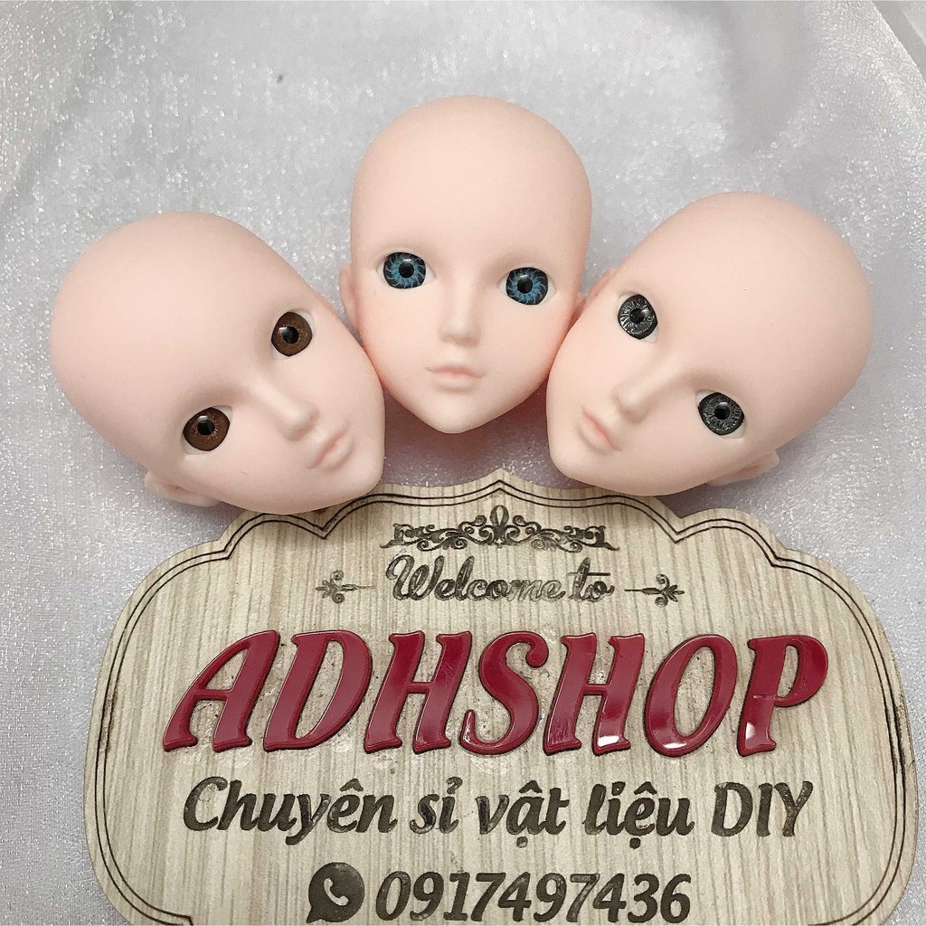 Đầu búp bê xinyi mắt gắn chưa faceup không tóc