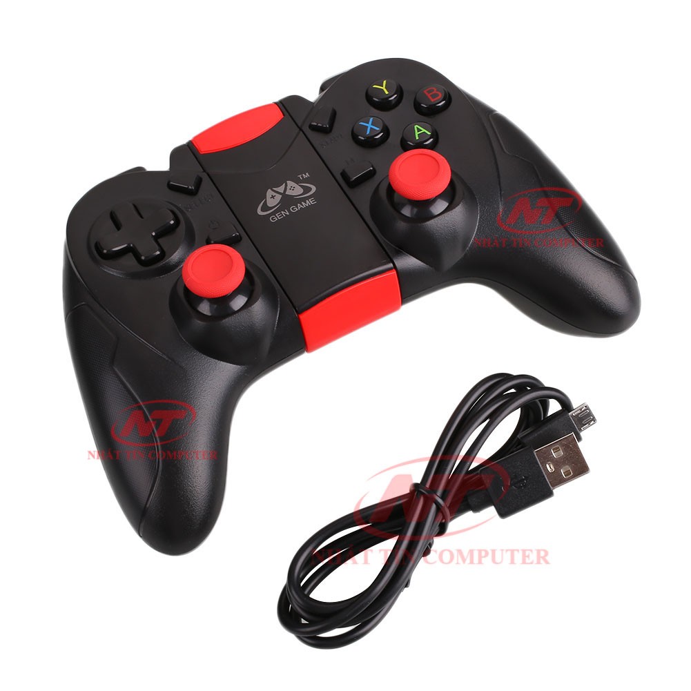 [Mã ELMS5 giảm 7% đơn 300K] Tay cầm chơi game không dây bluetooth Gen GAME S6 hỗ trợ Android/IOS/Windows (Đen)