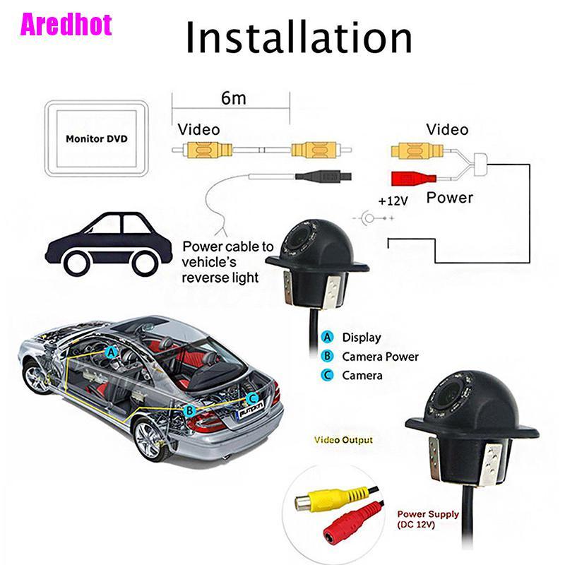 Bộ camera sau xe hơi CMOS 8 bóng LED chống thấm nước có tầm nhìn ban đêm 170 độ
 | BigBuy360 - bigbuy360.vn