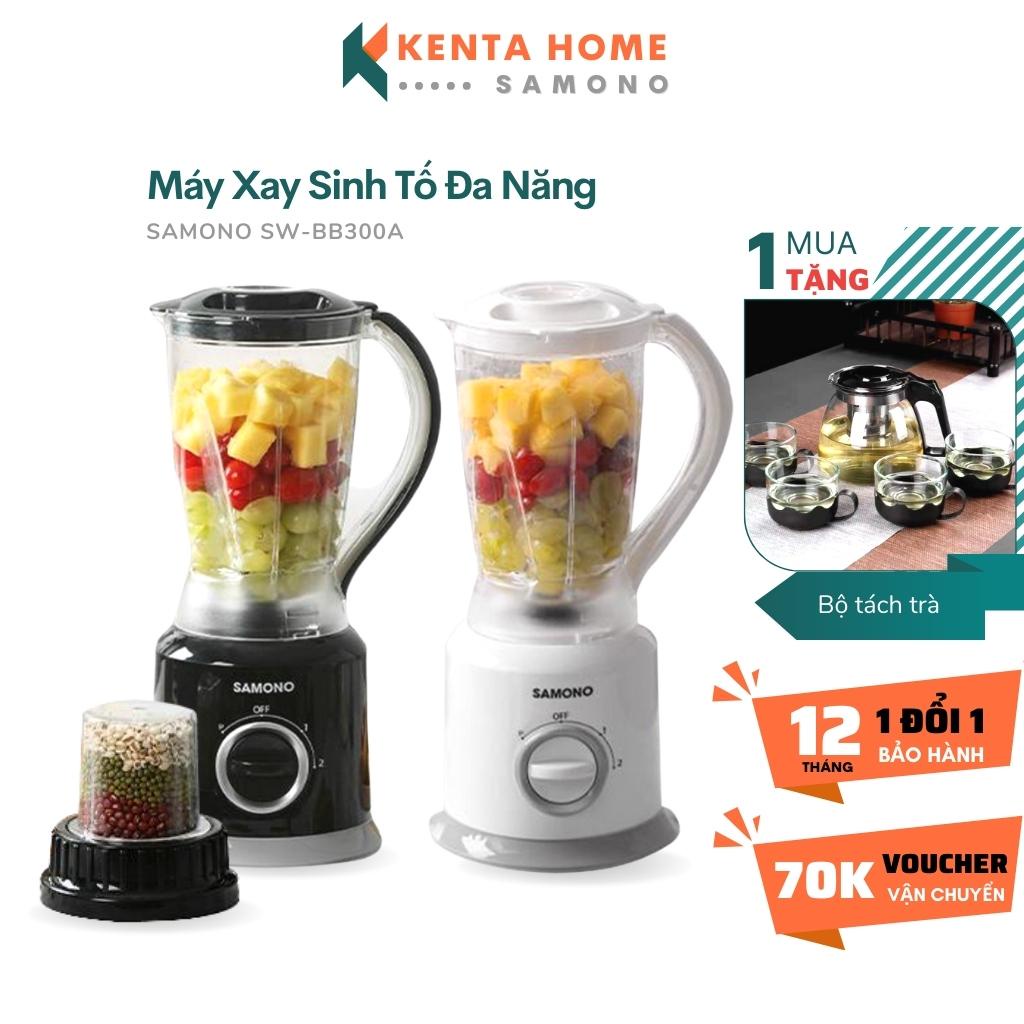 Máy xay sinh tố đa năng SAMONO SW-BB300A công suất 300W mạnh mẽ - 2 cối xay gia vị xay sinh tố - Hàng chính hãng