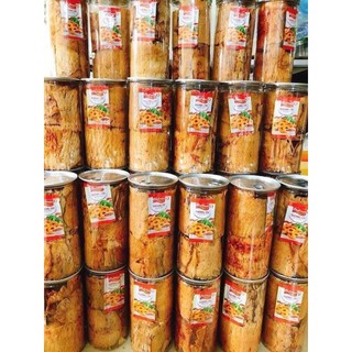 Mực cán tẩm vị lon pet 250g