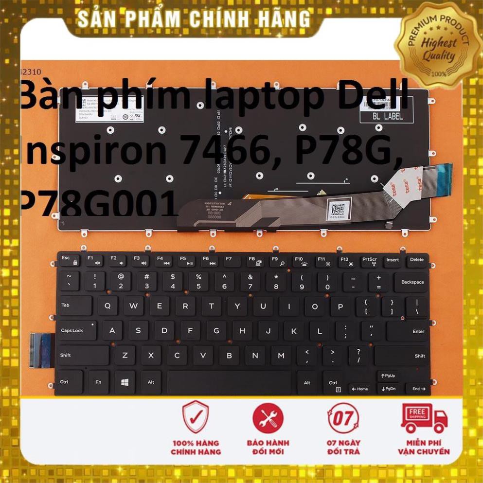 ⚡Bàn phím laptop Dell Inspiron 7466, P78G, P78G001