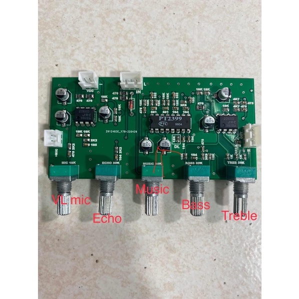 Bo mạch micro echo độ tiếng vang 5 volum có bass trep