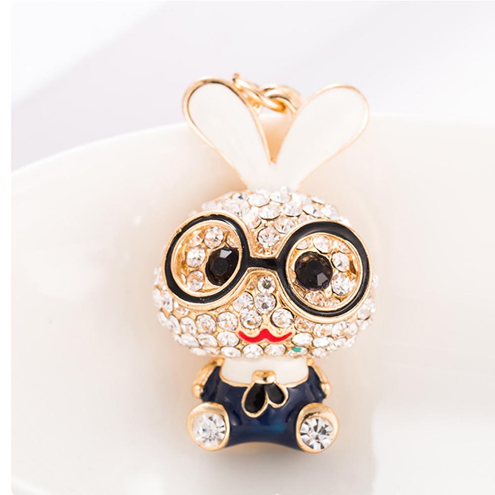 Móc Khóa Hình Thỏ Bằng Thép Không Gỉ Dễ Thương Giá Đỡ