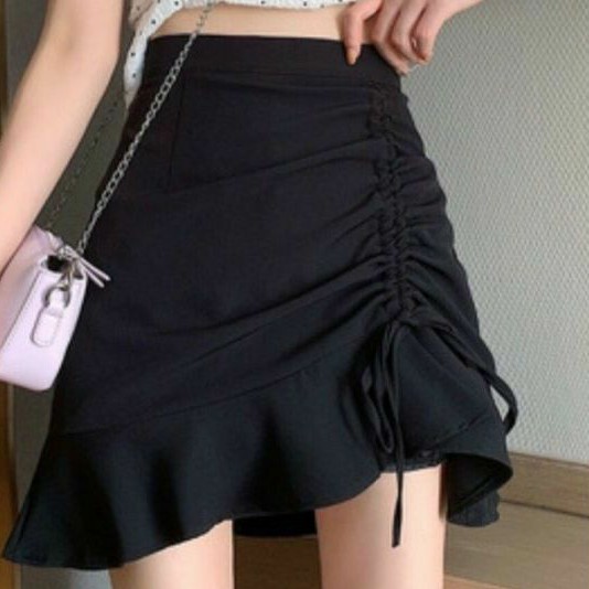 Chân váy đuôi cá rút 1 bên sành điệu (Y hình 100%)😘