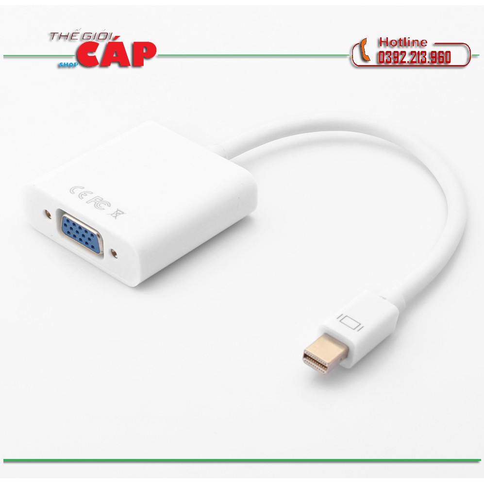 Dây dùng cho Macbook Mini Display port ra VGA của máy chiếu