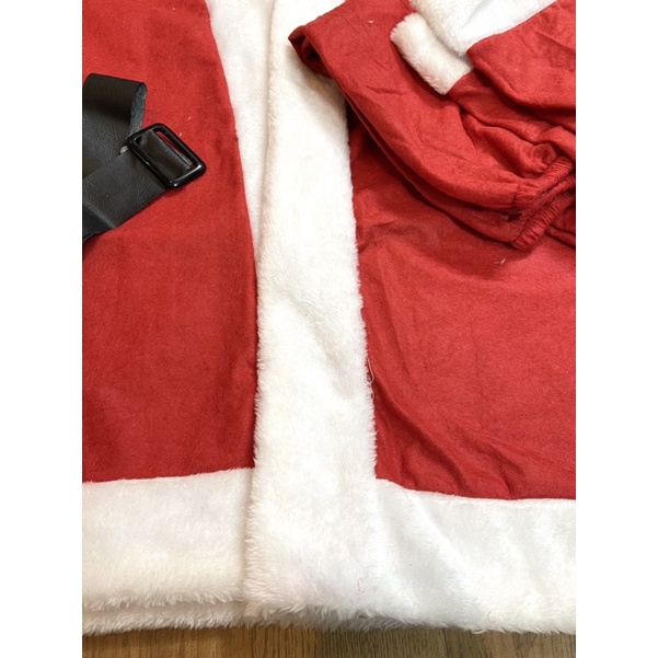 bộ trang phục Noel người lớn 5 món loại đẹp viền lông dày mềm/ bộ quần áo noel