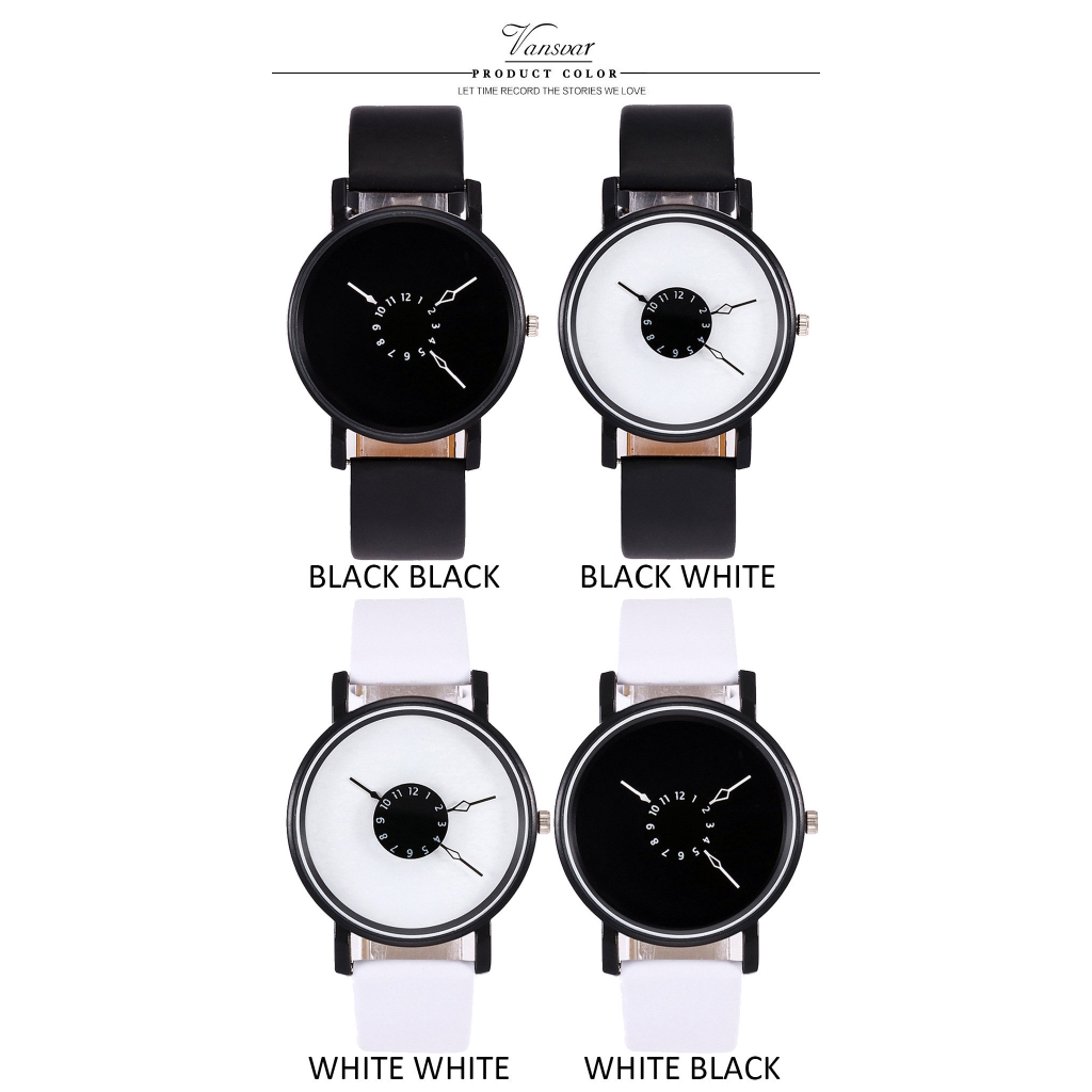 Đồng hồ đeo tay thạch anh dây da thời trang sang trọng | BigBuy360 - bigbuy360.vn