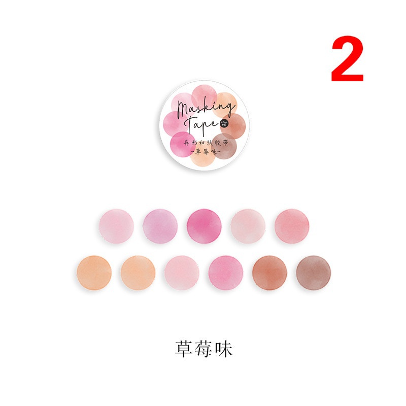 Cuộn 100 Nhãn Dán Tròn Nhiều Màu Trang Trí Sổ Tay DIY