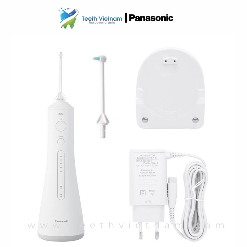 Máy Tăm Nước Cầm Tay Panasonic EW1513 Công Nghệ Siêu Âm   - Mát Xa, Làm Sạch Kẽ Răng