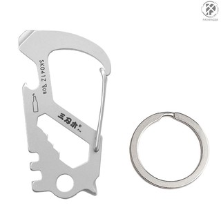 Móc Khóa Sinh Tồn Đa Năng Bằng Thép Không Gỉ