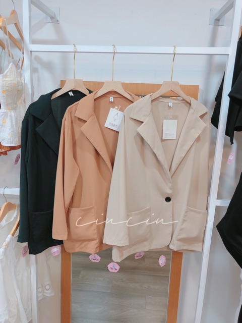 Áo Blazer Cổ Vest Hai Túi ?🍃 | BigBuy360 - bigbuy360.vn