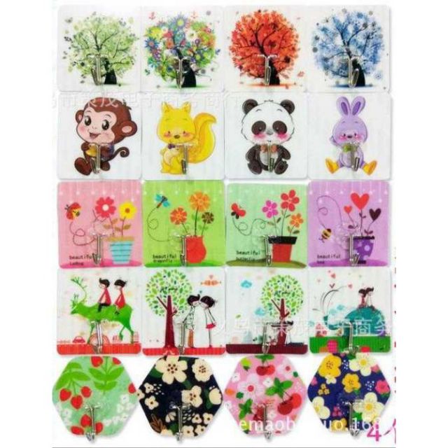 Móc Dán Tường 3D Siêu Dính Chắc