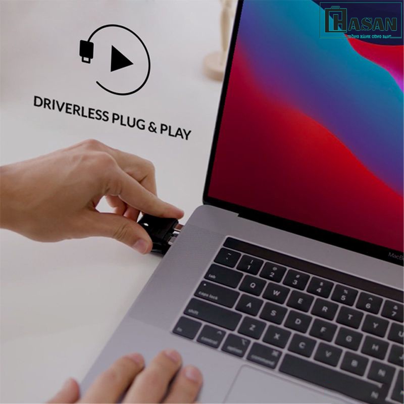 Cổng chuyển kiêm đế cắm đa màn hình HYPERDRIVE 4K/60HZ 13 Ports Multi-Display Dock Station - HD134
