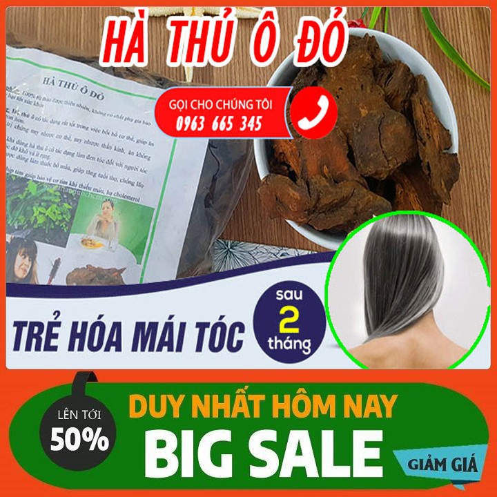 Cây Hà Thủ Ô Đỏ 100Gr (Bổ máu, xanh tóc)