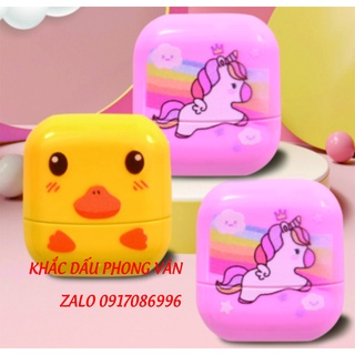 (miễn phí mực] Dấu Tên Cho bé Yêu in lên quần áo giặt KHÔNG PHAI siêu bám vải