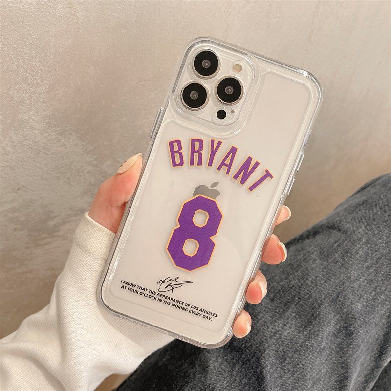SANRIO Ốp Điện Thoại Cứng Trong Suốt Chống Sốc In Logo jersey bryat Cho iPhone 14 11 13 12 X XS Pro Max xr Mini xr