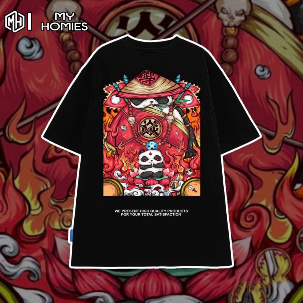 Áo thun Big Size cotton từ 50 - 120kg mẫu Kungfu In Fire - MH Store