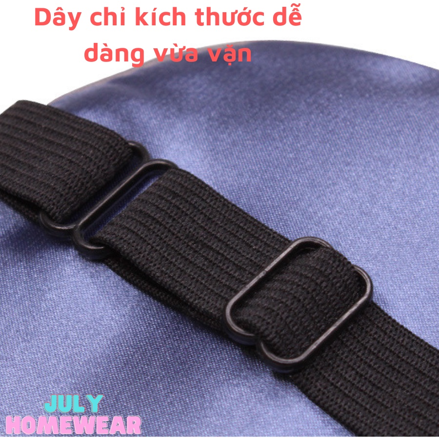Mặt nạ che mắt ngủ chất lụa mềm kèm gel massage, băng đô mắt lụa JULY HOMEWEAR