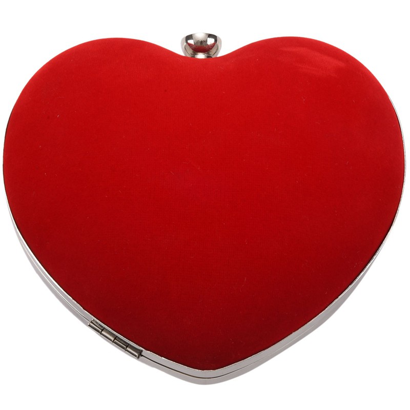 Túi xách hình trái tim đính đá giả thời trang sang trọng cho nữ