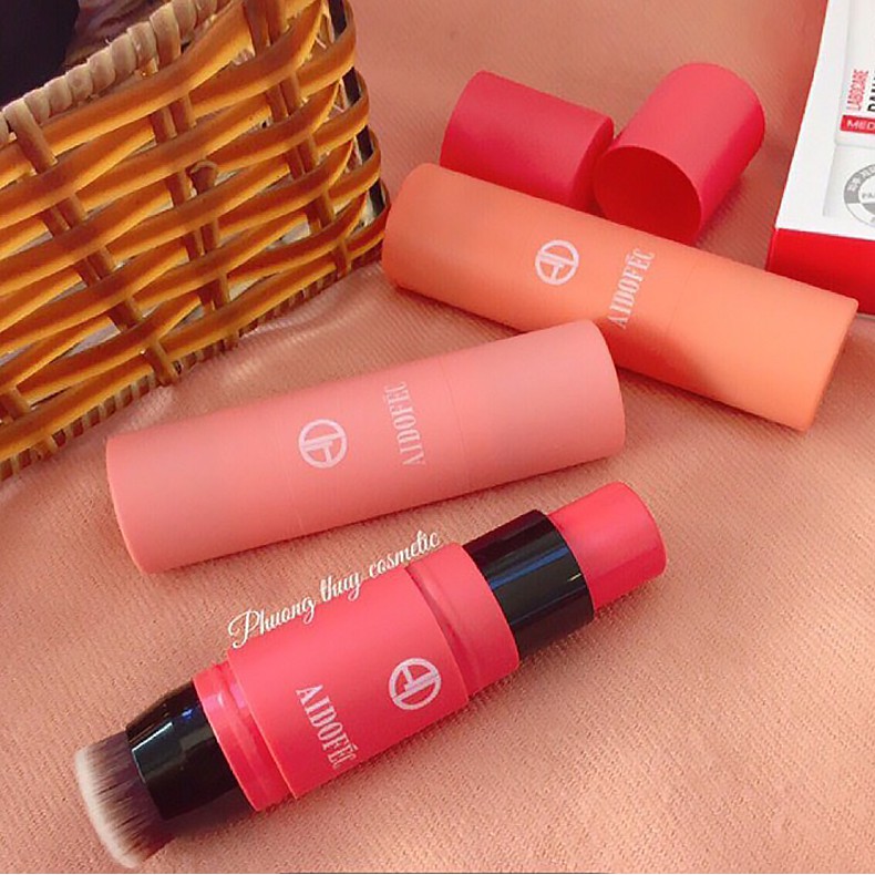 Phấn Má Hồng Dạng Thỏi kèm Cọ Siêu Mịn MayCheer 0024