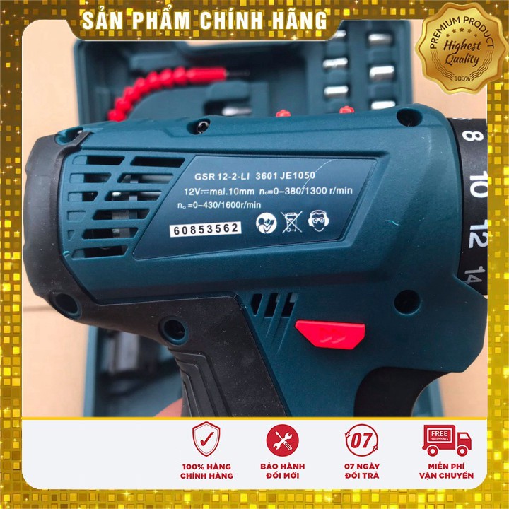 [ FREE SHIP ] Máy Khoan pin cầm tay Boshun 12V cao câp tặng bộ phụ kiện 24 chi tiết