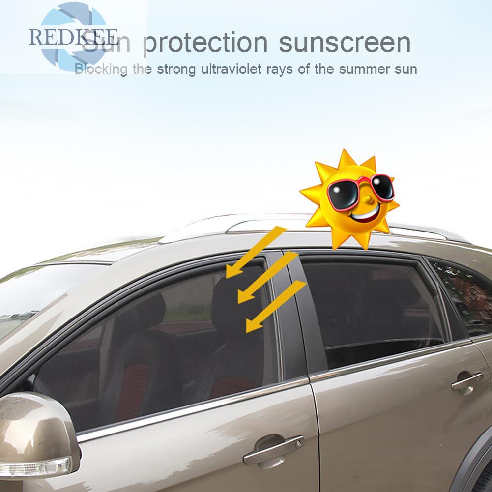 Tấm Lưới Che Nắng / Tia Uv Có Nam Châm Gắn Cửa Sổ Xe Hơi