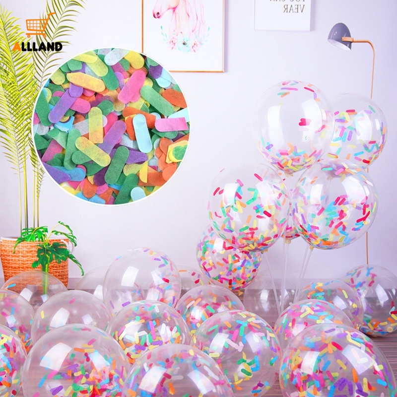 Set 10 Bong Bóng Giấy Nhiều Màu Sắc Dùng Để Trang Trí Tiệc Cưới / Sinh Nhật