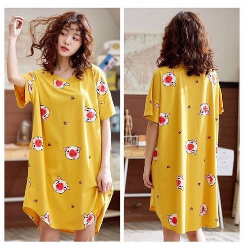 Váy ngủ hoạt hình cute đồ ngủ mặc nhà mềm, mát, mỏng sia clothing | BigBuy360 - bigbuy360.vn