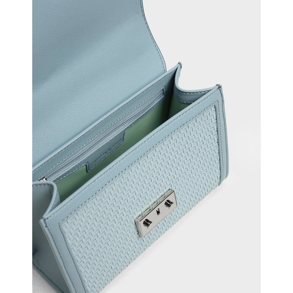 Túi xách Charleskeitth màu xanh CK053