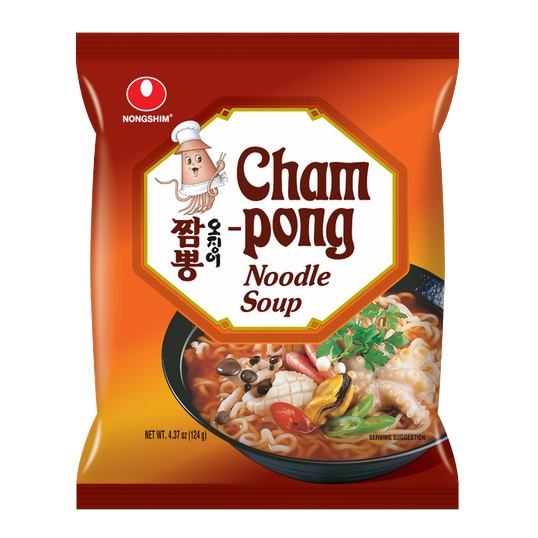 ( Bán sỉ ) Lốc 5 gói Mì Nongshim Champong vị Mực cay 124gr | BigBuy360 - bigbuy360.vn