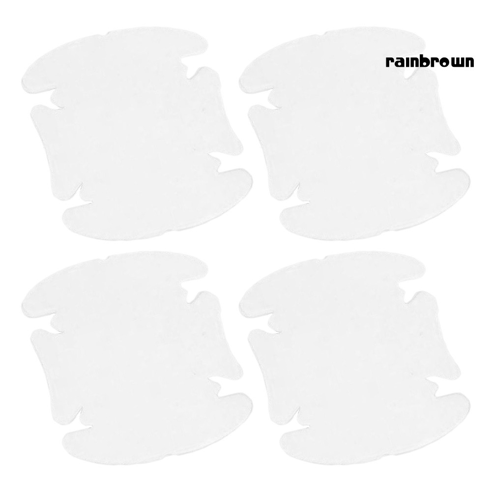 4 Miếng dán tay nắm cửa ô tô trong suốt bảo vệ chống trầy tiện dụng