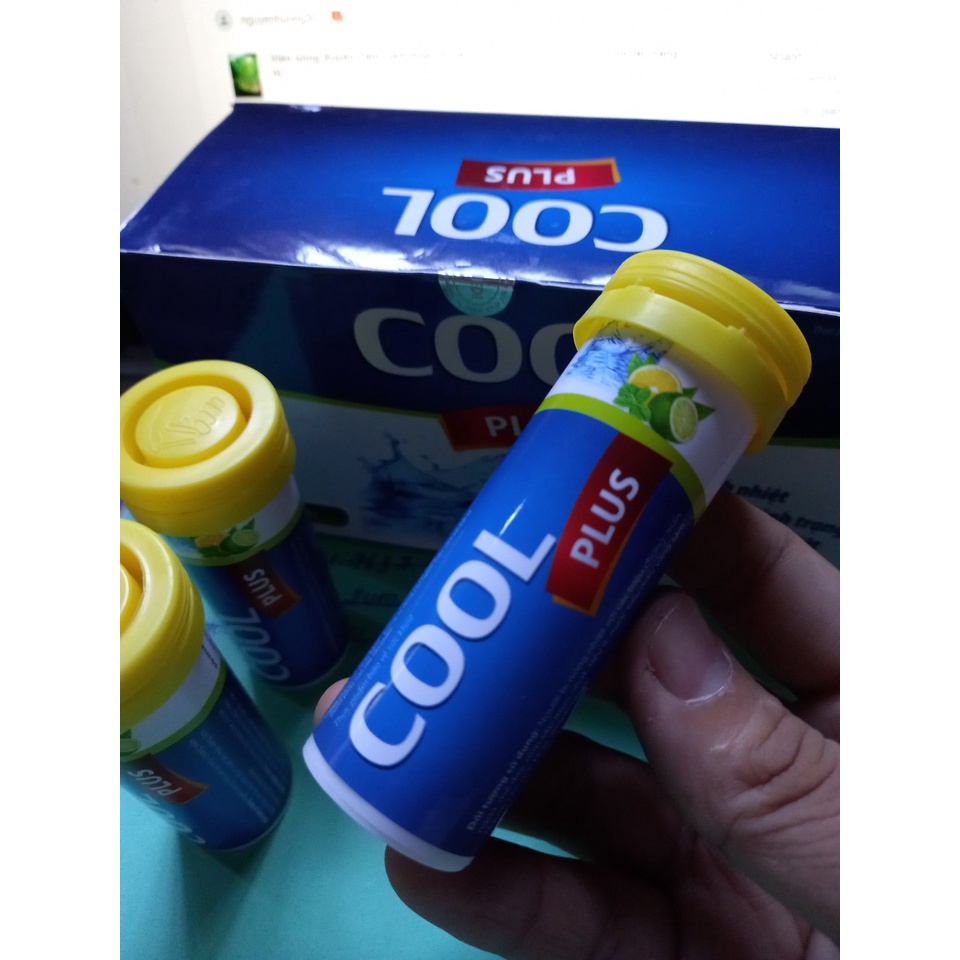 Viên C sủi Cool Plus, bù nước, thanh nhiệt 3g*10 viên/tuýp