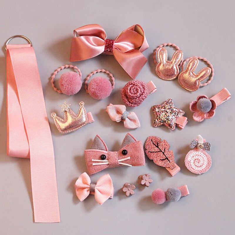 Set 18 dây buộc tóc hình vương miện dễ thương cho bé gái