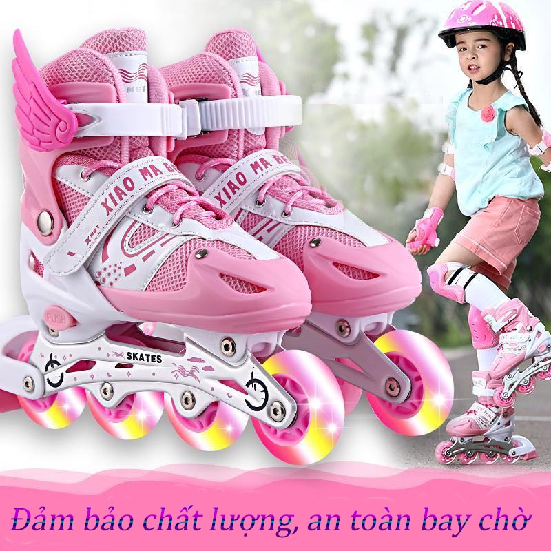 Giầy Patin Cao Cấp-dành cho trẻ em người lớn Giày patin trượt Sport  có thể điều chỉnh to nhỏ