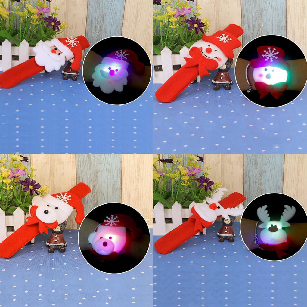 Vòng đeo tay có đèn LED phong cách Giáng Sinh cho trẻ em