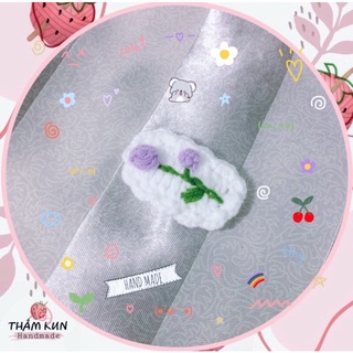 Kẹp tóc cành hoa handmade len