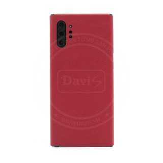 Miếng dán da dán full viền cho Samsung Note 10 Plus làm từ da thật cao cấp - Davis