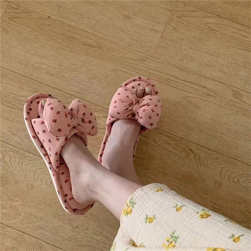 Dép nơ đi trong nhà dễ thương