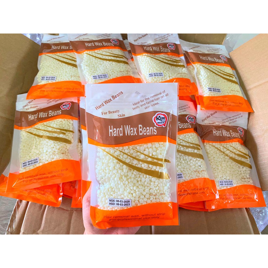 100g Sáp wax viên Hard wax beans Preal Bikini cho da nhạy cảm không thâm da tặng kem que gỗ | BigBuy360 - bigbuy360.vn