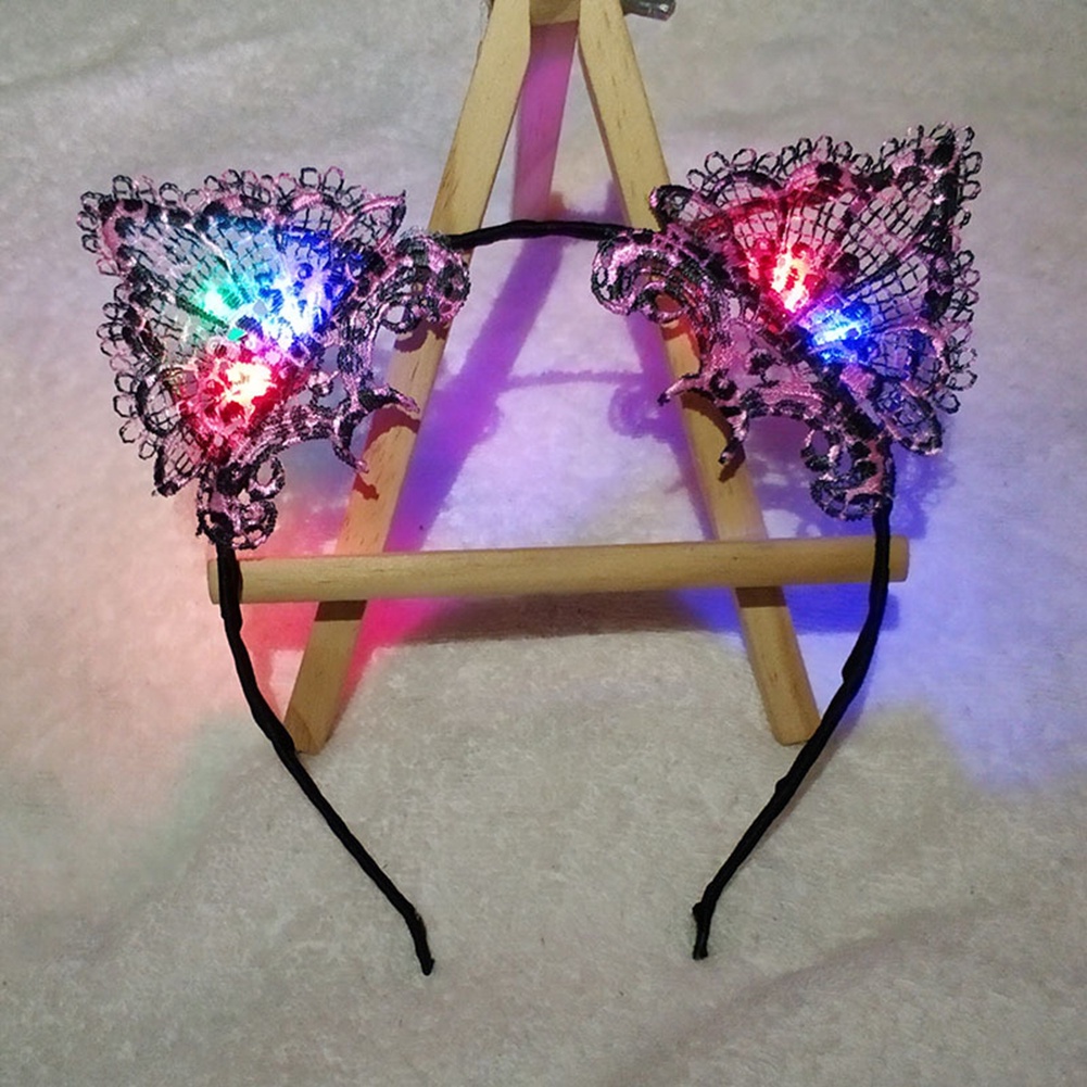 Cài tóc tai mèo có đèn LED độc đáo