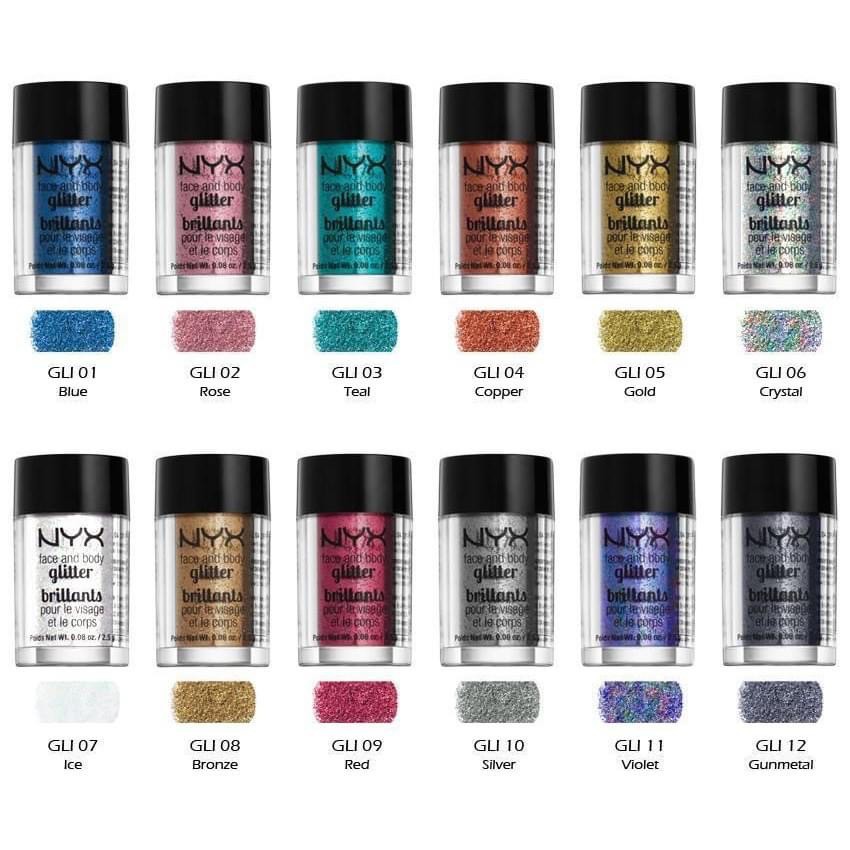 Nhũ Mắt NYX Glitter Brillants / Pigment Face And Body