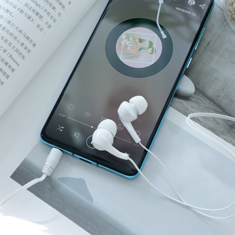 Tai nghe dây rút HOCO M68 có micro chân tròn 3.5mm Dành cho điện thoại iPhone iP Xiaomi Huawei Samsung Oppo Realme