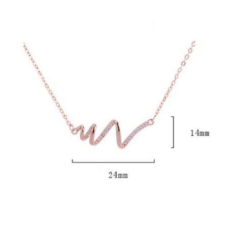 Vòng Cổ Nữ Bạc S925 Thiết Kế Đơn Giản Hình Nhịp Tim Hàn Quốc DB2569 - Bào Ngọc Jewelry