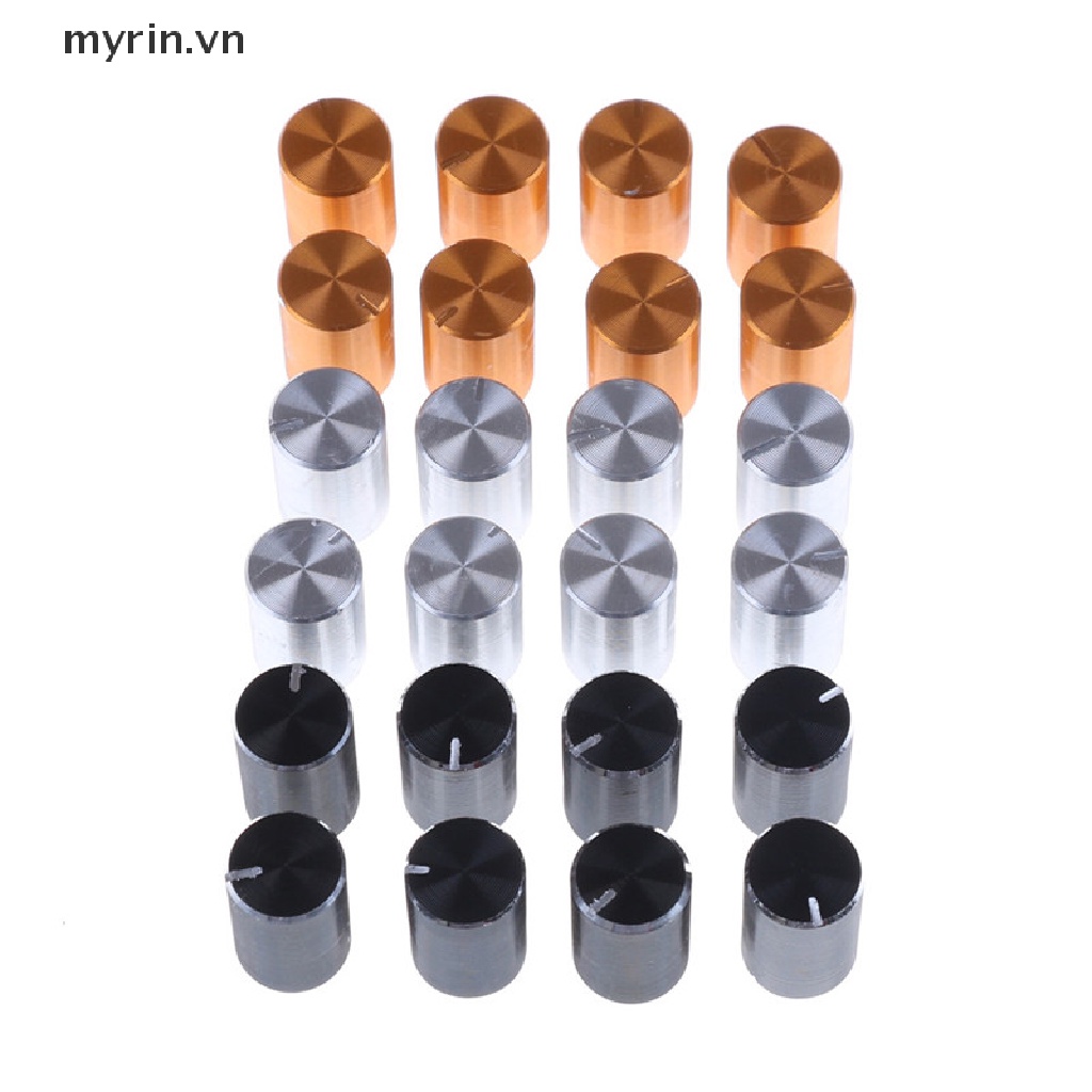 8 Nút Vặn Chiết Áp Điều Chỉnh Âm Lượng Bằng Nhôm 10 * 15mm 6mm