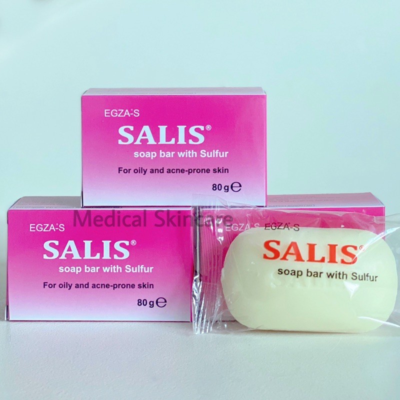 [ Chính Hãng ] Xà Bông Tắm Mụn SALIS SOAP BAR 80G