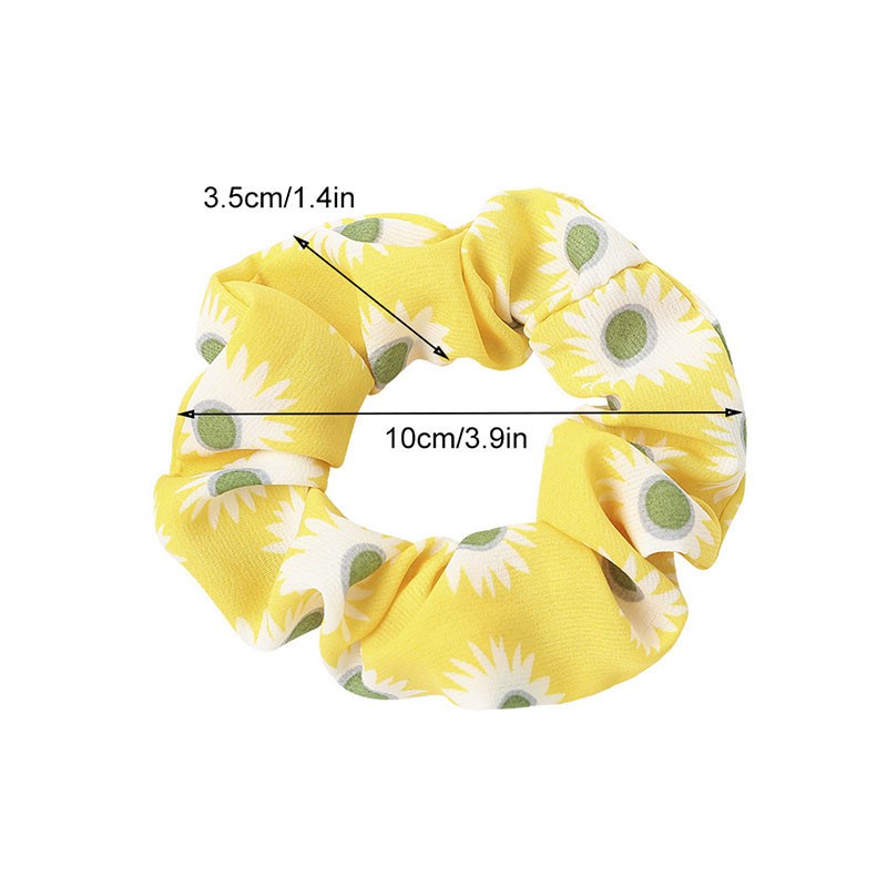 Dây thun buộc tóc họa tiết hoa cúc xinh xắn dành cho nữ